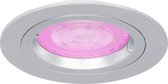 Amsterdam Inbouwspot - White & Color Ambiance - 1 lichtpunt - zilver grijs - Bluetooth - GU10 - Dimbaar - IP21