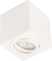 Ledmatters - Opbouwspot Wit - Dimbaar - 4 watt - 345 Lumen - 2700 Kelvin - Warm wit licht - Lichthoek Verstelbaar - IP44 Badkamerverlichting
