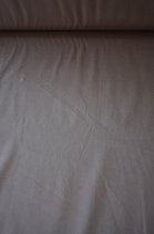 Katoen uni taupe beige 1 meter - modestoffen voor naaien - stoffen