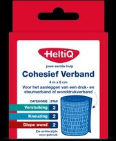Heltiq Cohesief Verband 4m x 6cm - 6 Stuks - Voordeelverpakking