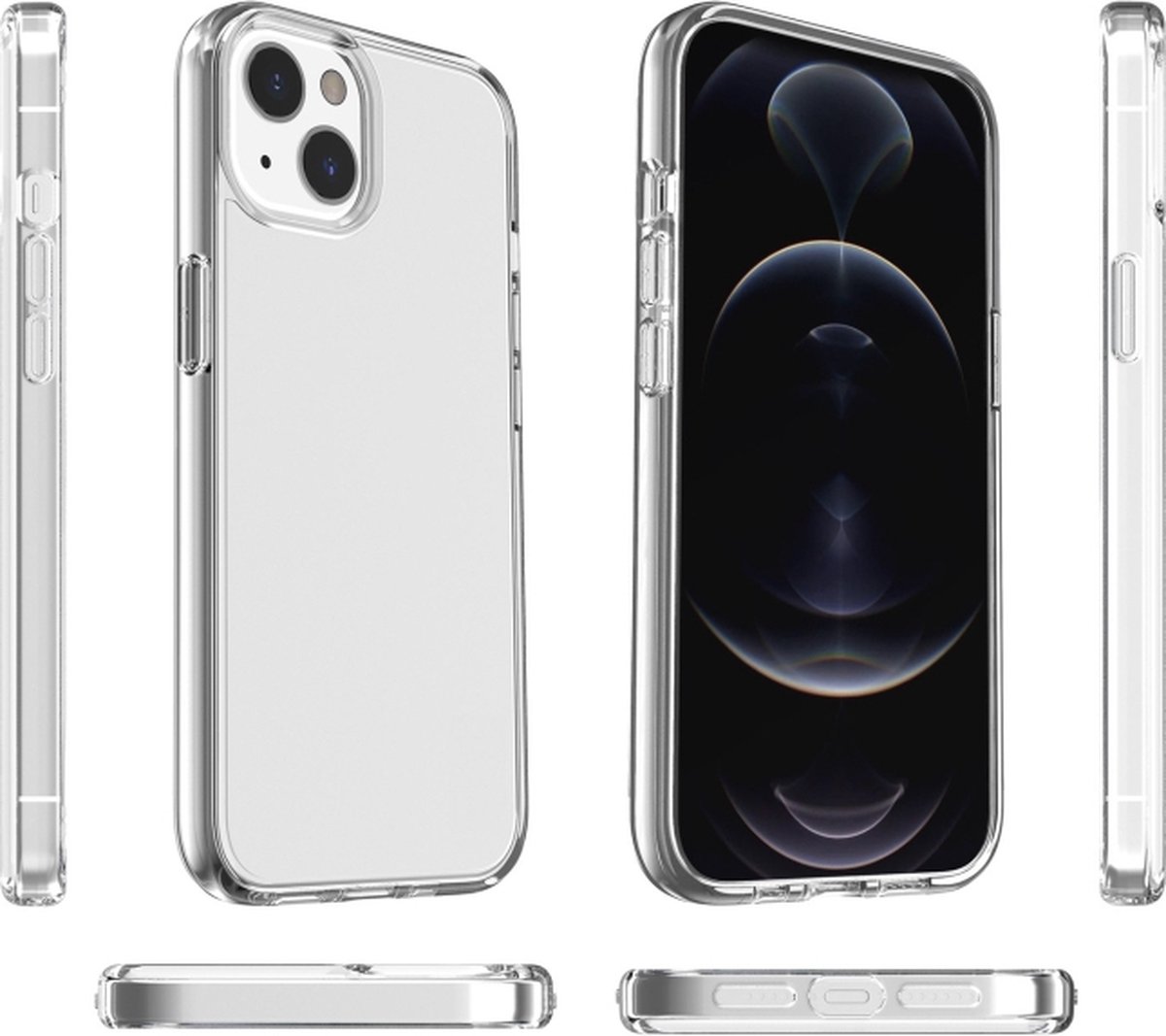 Silicone back cover/Transparant hoesje Geschikt voor Apple iPhone 15