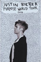 Wandbord Muziek Artiest Concert - Justin Bieber - Purpose World Tour 2016