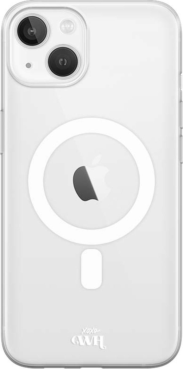 xoxo Wildhearts magnetisch telefoonhoesje - Geschikt voor iPhone 15 Plus - doorzichtige case - schokbestendig - Siliconen hoesje met magneet - Transparant