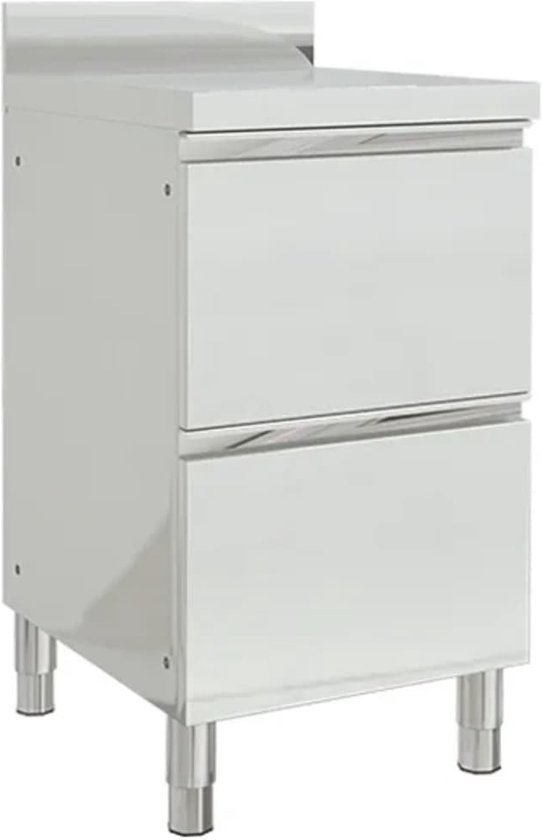 Armoire de cuisine commerciale The Living Store - 50 x 60 x (95 - 96) cm - Acier inoxydable