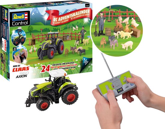 Revell Modelbouwpakket Landbouwvoertuigen - 01053 RC Claas Axion 960 Tractor - Adventskalender RC Plastic - 1:60