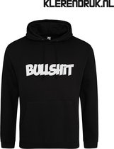 Bullshit | Hoodie | Sweater | Capuchon | Trui | Hooded | Print | Bullshit | Feest | Carnaval | Party | Zwart | Maat L