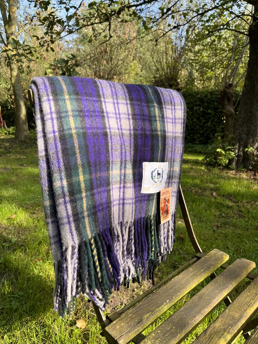 R&D Leder Wollen Tartan plaid Gordon Dress - Karaktervol - stijlvol - warm - Gerecycleerde wol