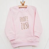 Sweater trui voor kind bekendmaking Big Sister - roze Maat 80 - Ik word grote zus - Zwanger - Geboorte - Gezinsuitbreiding - Aankondiging - Cadeau - Zwangerschapsaankondiging - Girl