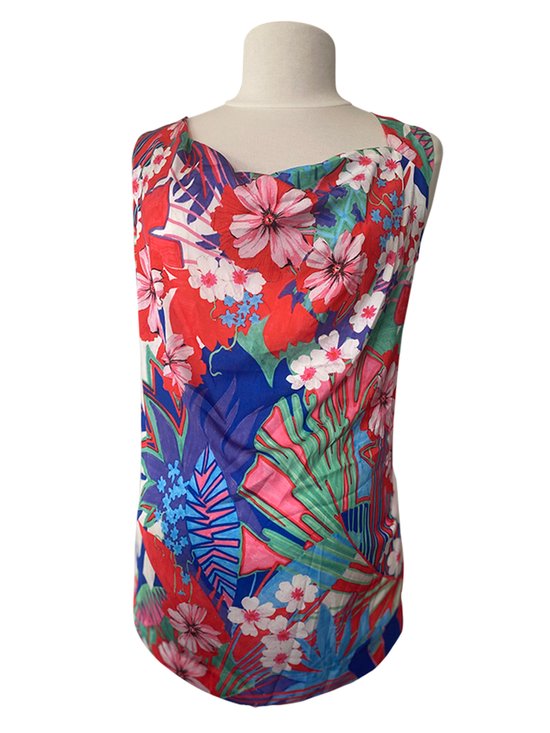 Chique zwangerschapsblouse met bloemenprint