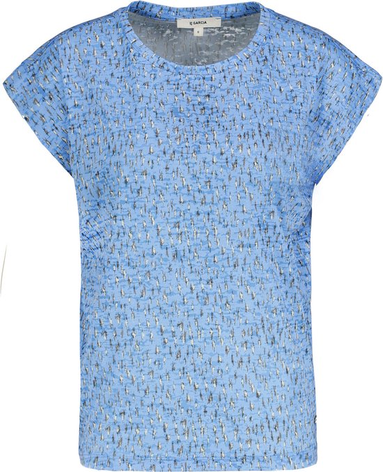 GARCIA Dames T-shirt Blauw - Maat S