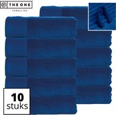 The One Towelling Classic Handdoeken - Voordeelverpakking - Hoge vochtopname - 100% Gekamd katoen - 50 x 100 cm - Koningsblauw - 10 Stuks