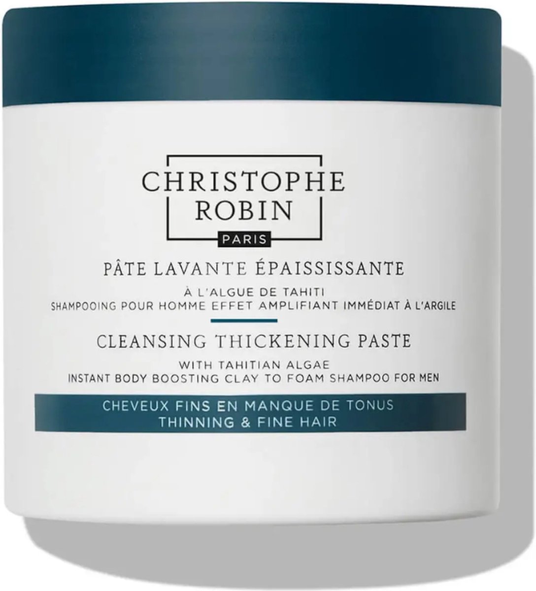 Christophe Robin Cleansing Thickening Paste With Tahitian Algae 250ml - vrouwen - Voor Dof haar/Droog haar/Fijn en slap haar/Verzwakt en breekbaar haar