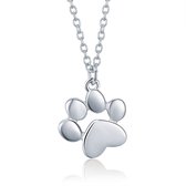 Lumici® | Dog Paw Necklace - Hondenpootje Ketting - Honden - Dieren - Buiten - Dog - Animal - Viervoeter - Beste Vriend - Lente - Zomer - Cadeau Voor Vrouwen - Moederdag Cadeau - Valentijn - Liefde - Verrassing - Zilver