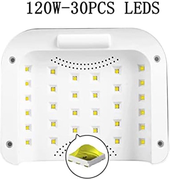 Lampe à ongles UV LED professionnelle sans fil 120 W, machine à vernis à ongles sans fil, sèche-ongles en gel LED portable avec batterie rechargeable de 7 800 mAh pour femme, mère, fille (couleur : bleu)