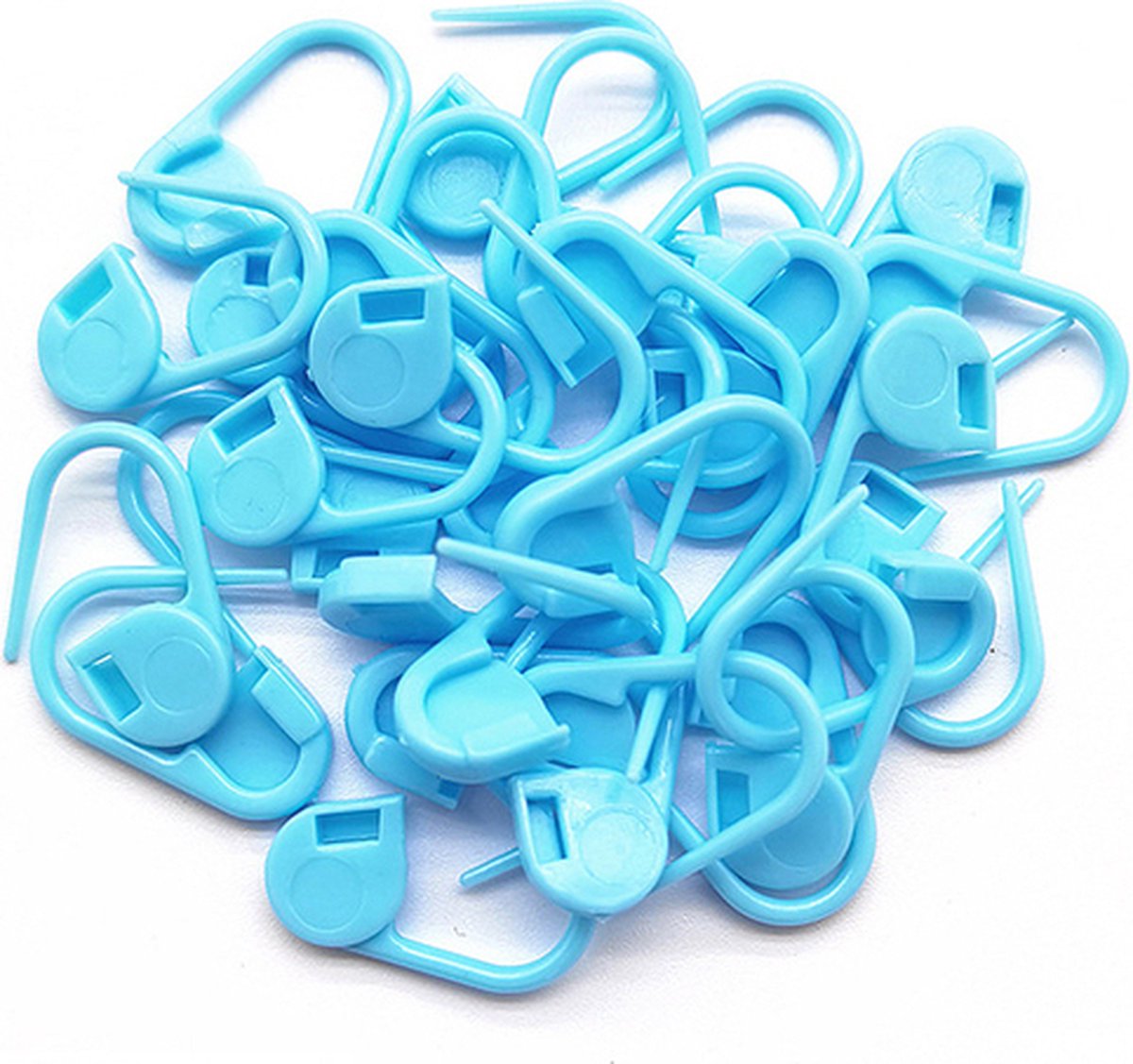 Plastic veiligheidsspelden - 100 stuks - veiligheidsspelden klein - Licht Blauw
