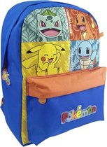 Pokémon - Sac à dos - 3D - 2 compartiments Premium - 40cm - Pikachu - Carapuce - Salamèche - Bulbizarre