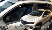 Dacia Springer Electric zijwindschermen set a 4 stuks tbv voor & achterdeuren L+R - 5 deurs model VANAF 2021 donker getint pasvorm Team Heko