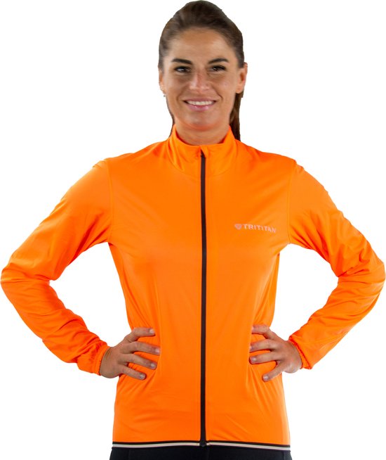 TriTiTan Pro Flexible Rain Jacket - Fietsjas - Oranje - XS