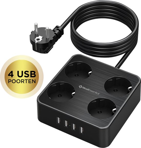 MostEssential Premium 8-Voudige Stekkerdoos