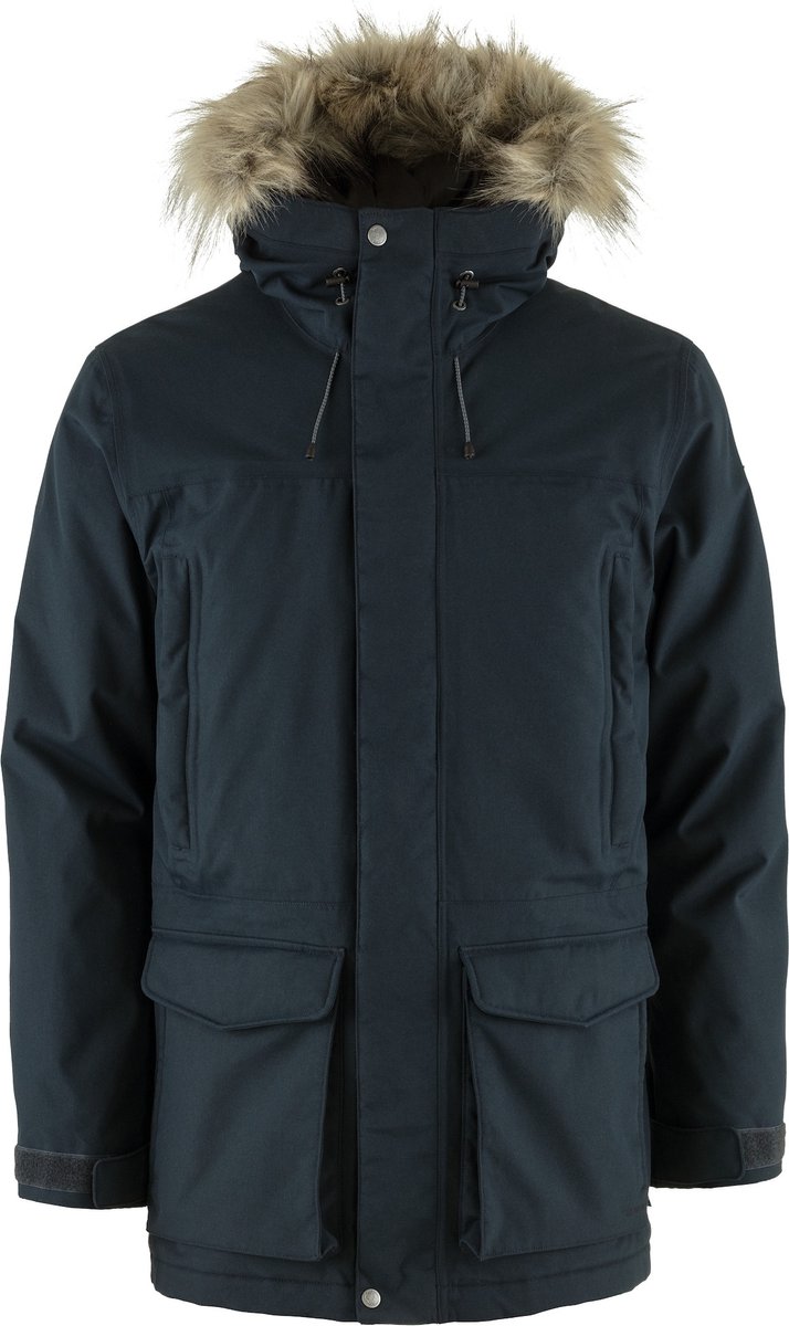 Fjällräven Nuuk Lite Parka M Dark Wintersport Jassen Winterjassen Blauw