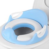 WC Verkleiner - Toilet Trainer - Toilet Opzetstuk Voor Kinderen - Zindelijkheidstraining Kind - Kinderrugsteun - Ergonomisch Zitkussen - Blauw