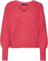 Vero Moda Eya Ls V-Neck Pullover Fuschia Purple FUSHIA L