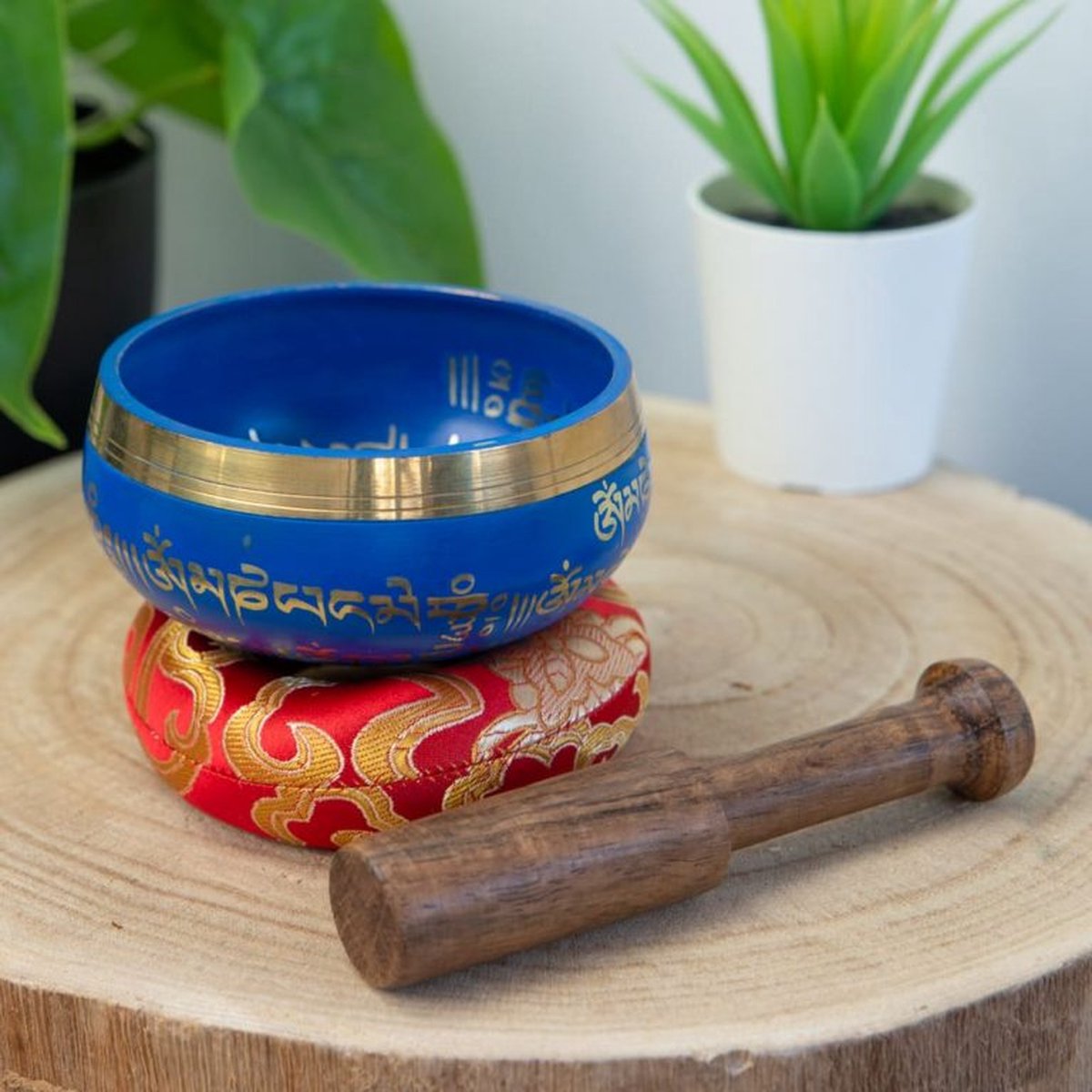 Klankschaal Geschenkset Deluxe OHM- Blauw