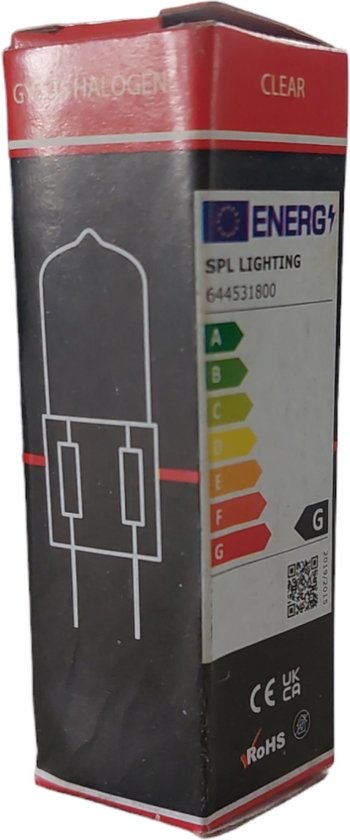 10 stuks, G4 halogeenlamp 12v 35w pin lamp warm wit-MEINI