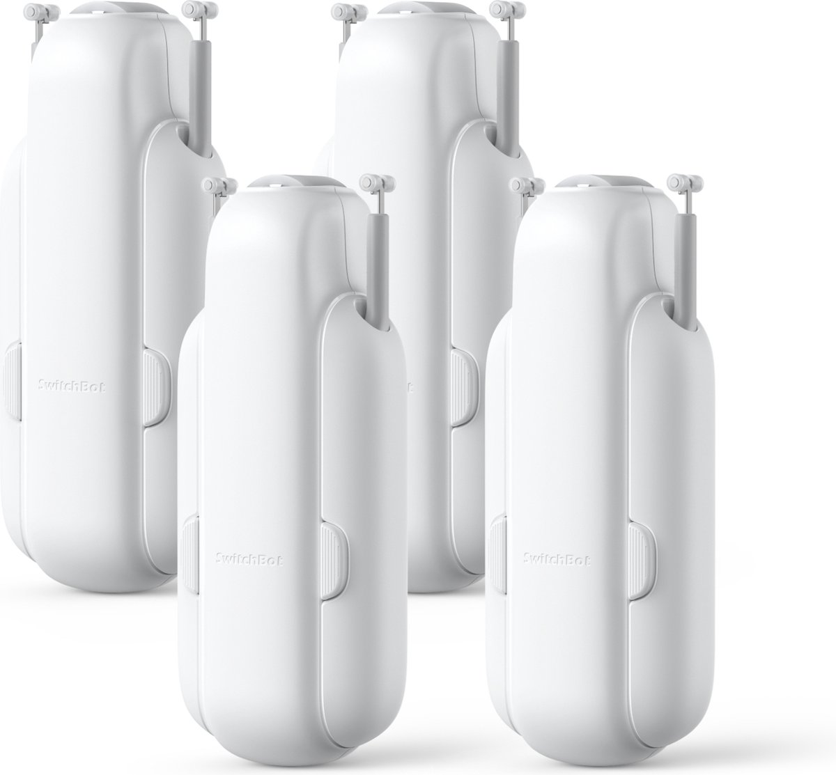 SwitchBot Curtain QUAD Pack - U-Rail Versie 3 (2023) - Wit - Smart home gordijnmotor - Smart Gordijn - Automatisch gordijn