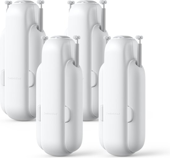 SwitchBot Curtain QUAD Pack - U-Rail Versie 3 (2023) - Wit - Smart home gordijnmotor - Smart Gordijn - Automatisch gordijn