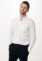 Shirt With Mao Collar Mannen - Off White - Maat L