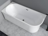 Shower & Design Hoekbad - 201 L - 150 x 75 x 59 cm - Wit - Acryl - Hoek links - PONTICOLA L 150 cm x H 59 cm x D 75 cm