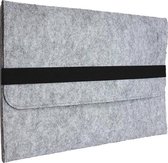 Shop4 - Housse MacBook Air 13 pouces (2018-2019) - Housse en feutre de laine gris clair