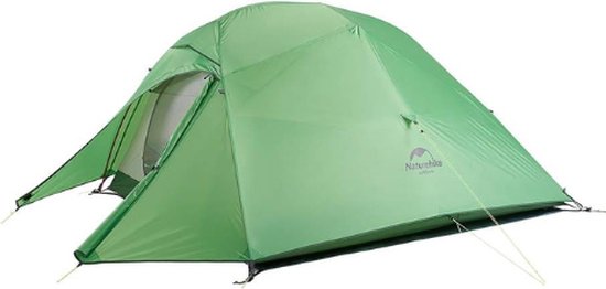 NatureHike Ultralight Three-Man Cloud Up 3 Tent Nieuwe versie 210T Bud Green + Mats
