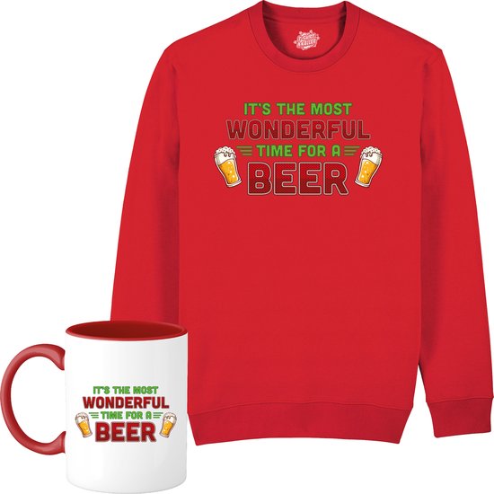 Its the most wonderful time Foute Bier Kersttrui Kerstcadeau Dames