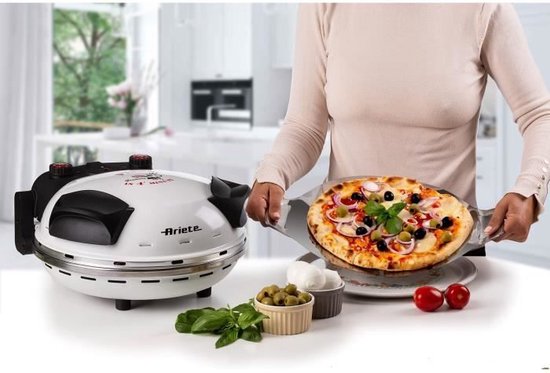 Ariete 0917/00 - PIZZA IN 4 'MINUTES - pizzaoven - 1200W - timer - diameter 32 cm - tot 400°C - wit — afbeelding 4