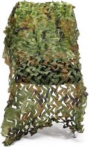 1x0,5 meter camouflage net groen