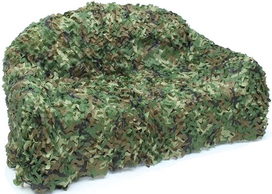 1x0,5 meter camouflage net groen van Benson — afbeelding 3