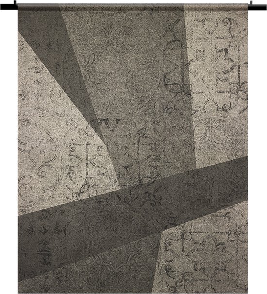 Wandkleed - Wanddoek - Lines Abstract Scandinavisch Bohemian - 150 x 180 cm