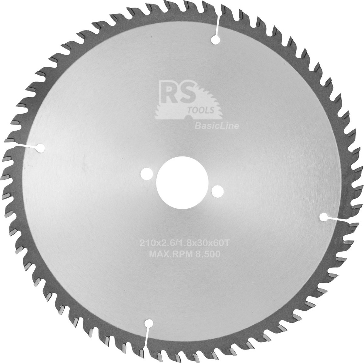 RStools HM cirkelzaag BasicLine Ø210 x 2,6 x 30 mm T=60 wisseltand