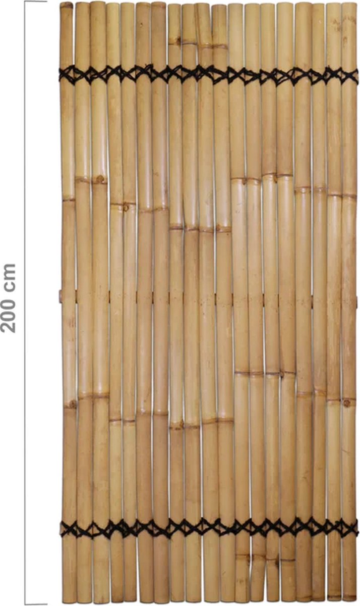 Bamboemat Giant - 180 x 180 cm - Naturel - Eviro Bamboe