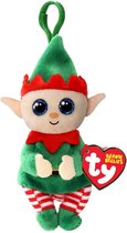Ty Beanie Boo's Clip - Christmas Elf - Groene Buik - 7 cm