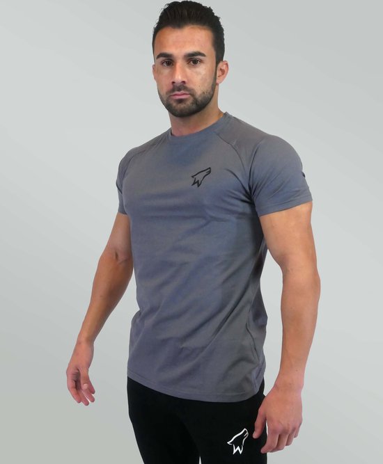 Wolfpack Lifting - Essential T-shirt - Grijs - Maat M - Wolfpack Lifting