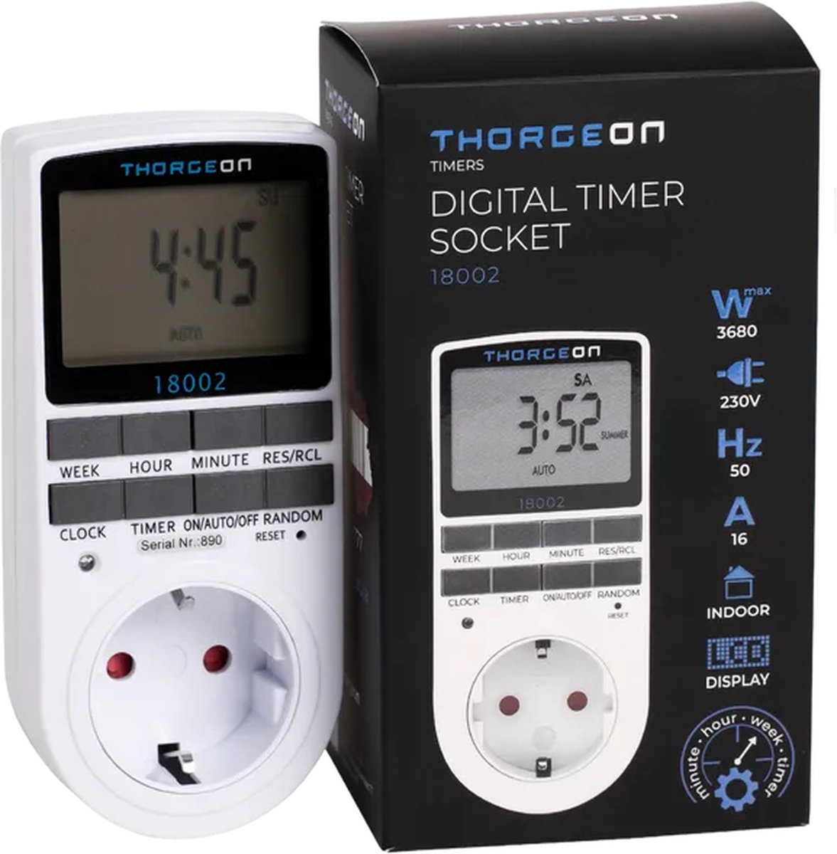 Thorgeon Digitale tijdschakelaar stopcontact