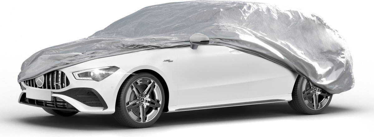 Walser Dekzeil voor auto All Weather - autozeil volledige garage Maat 5 Combi zilver