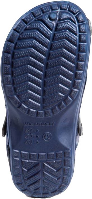 Westfalia Sandalen klompen met uitneembaar voetenbed marineblauw/grijs maat 41 - Merkloos