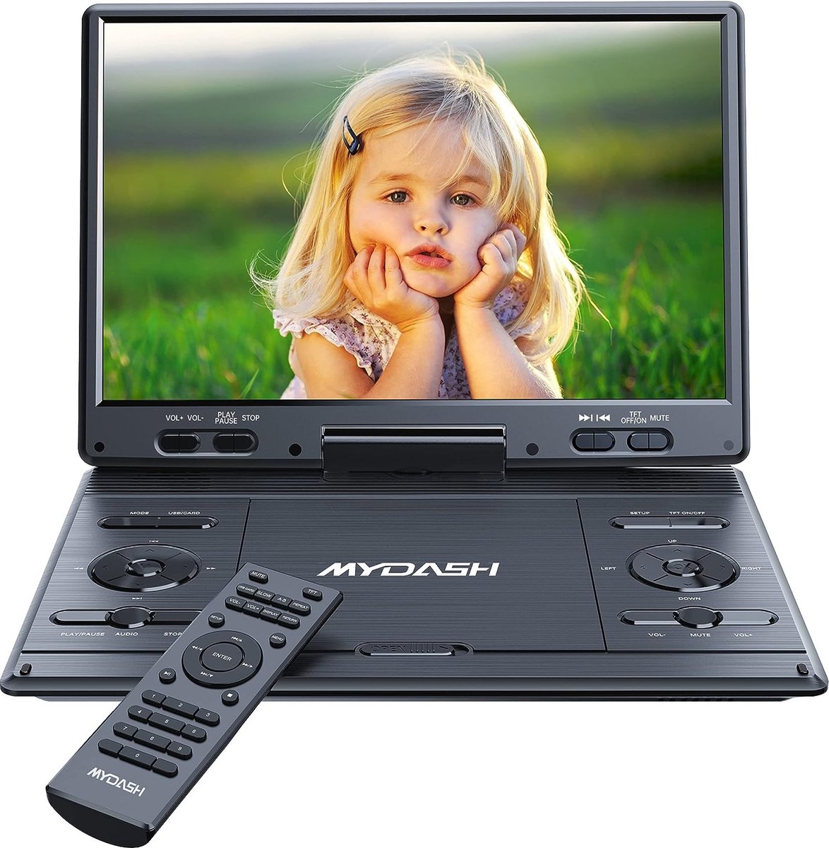 YOTON Lecteur DVD Portable Voiture pour Enfants avec écran pivotant HD  7,5, Haut-Parleur stéréo, Prend en Charge 4 à 6 Heures de Lecture et  USB/Carte SD/synchronisation TV [Blu-Ray Non supporté] : 