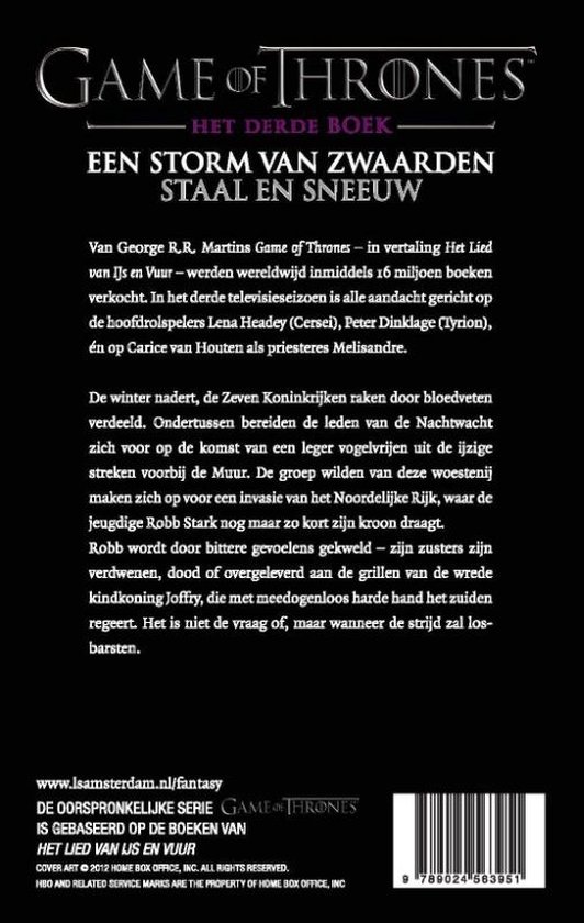 Game of Thrones 3 - Game of Thrones 3 - Storm van Zwaarden - ... - cover
