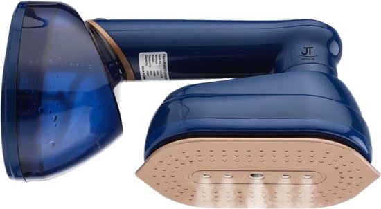 JT Products Luxe Mini Stoomstrijkijzer Blauw - Reisstrijkijzer - Travel Iron