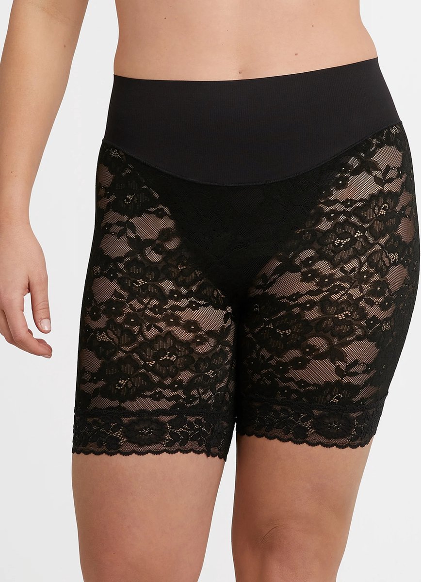 Maidenform TAMME YOUR TUMMY Kanten Shorty Dames Corrigerend Ondergoed - Zwart - Maat S